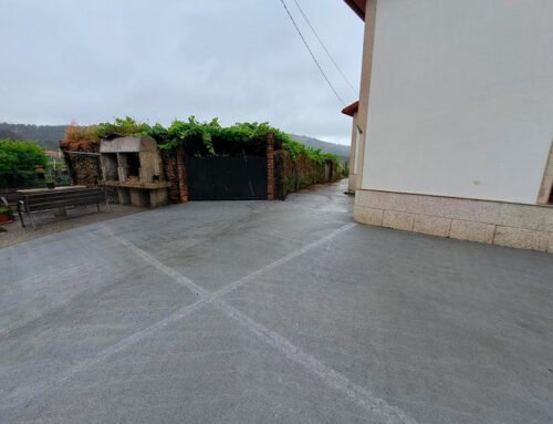 Mejora de viales en Outeiro, Lousame